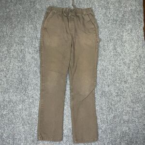 Katin Pants Mens  S Brown Twill Pull On Carpenter Utility Casual Outdoors